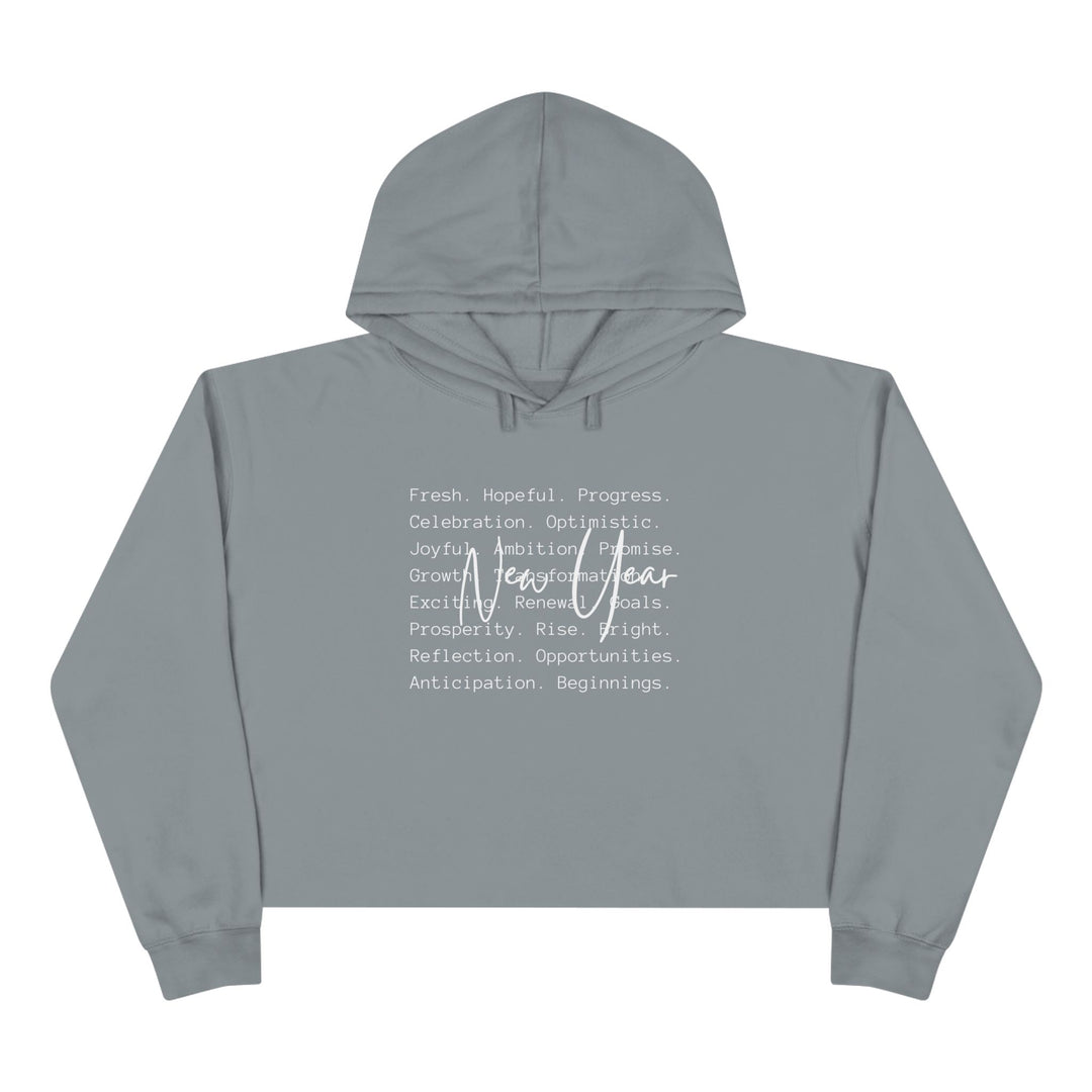 New Year Optimism - Crop Hoodie