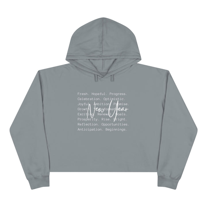 New Year Optimism - Crop Hoodie