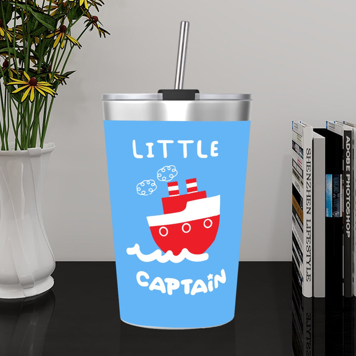 Little Captain - Stainless Steel Water Bottle With Straw