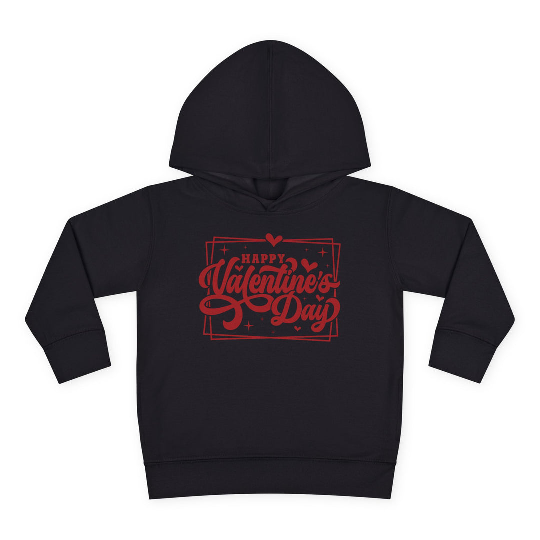 Happy Valentine's Day W/Hearts - Toddler Pullover Fleece Hoodie