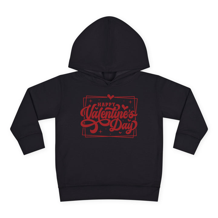 Happy Valentine's Day W/Hearts - Toddler Pullover Fleece Hoodie