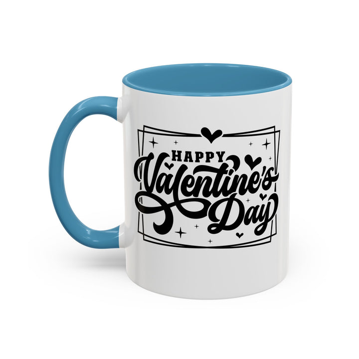 Happy Valentine's Day W/Hearts - Accent Coffee Mug (11, 15oz)