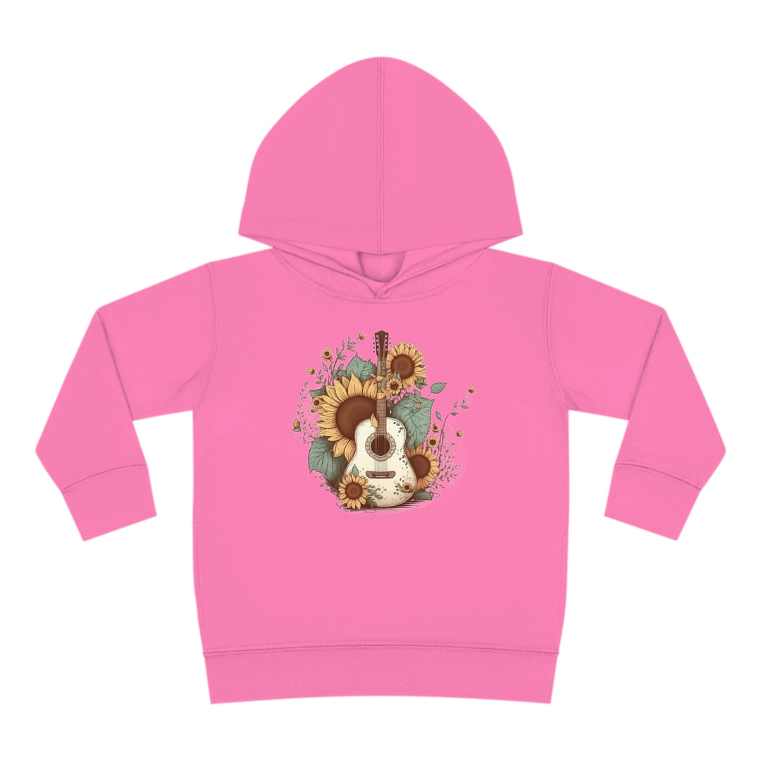 Sunflower Guitar - Toddler Pullover Fleece Hoodie