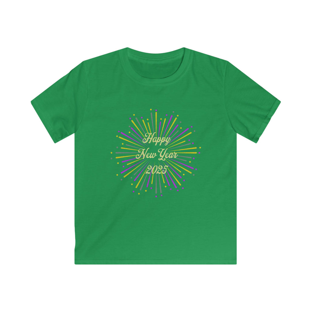 New Years Fireworks - Kids Softstyle Tee