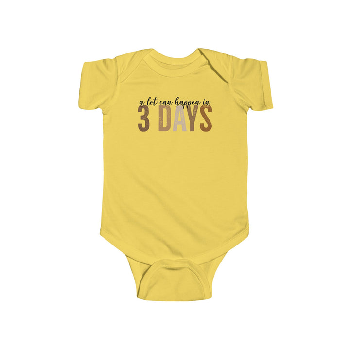 3 days - Infant Fine Jersey Bodysuit