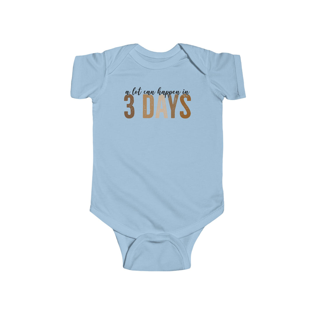 3 days - Infant Fine Jersey Bodysuit