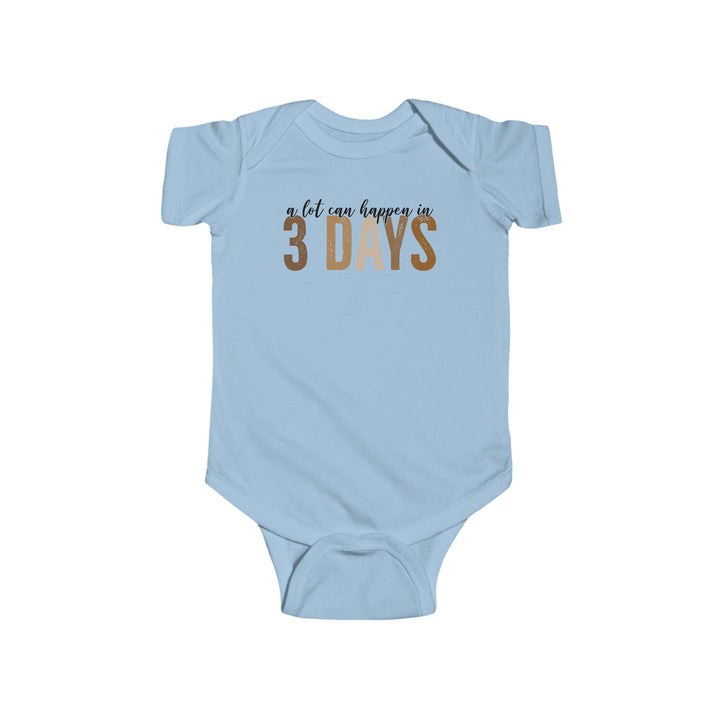3 days - Infant Fine Jersey Bodysuit