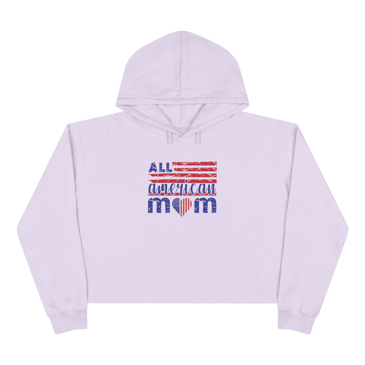 All American Mom  - Crop Hoodie
