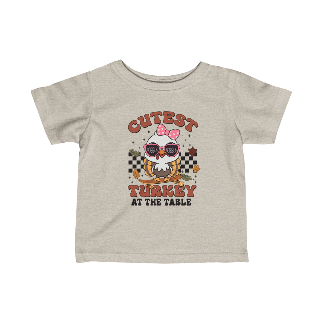 Cutest Turkey  Girls - Infant Fine Jersey Tee