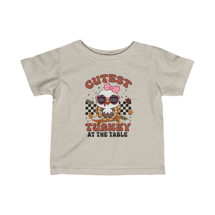 Cutest Turkey  Girls - Infant Fine Jersey Tee