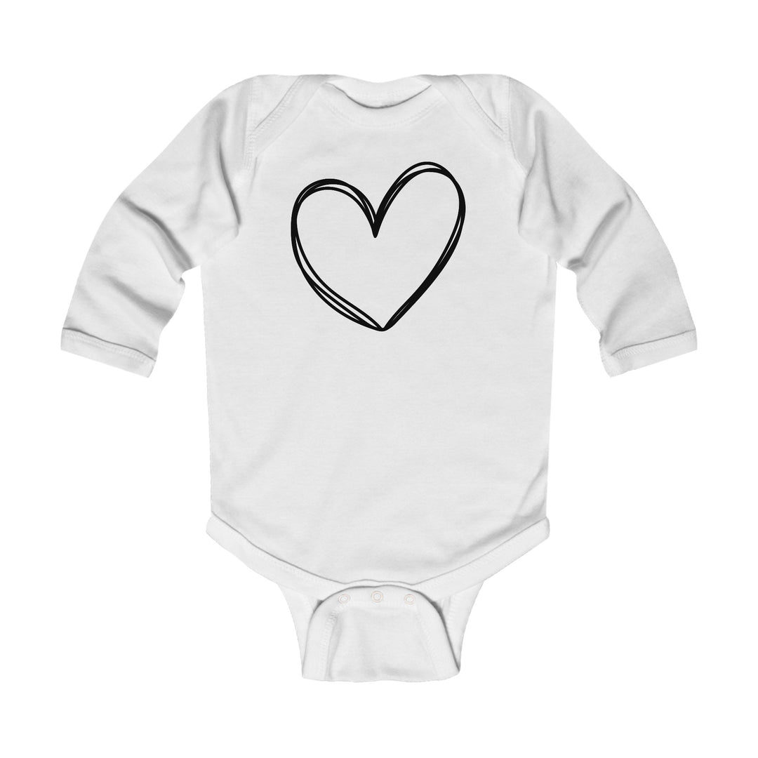 Heart - Infant Long Sleeve Bodysuit