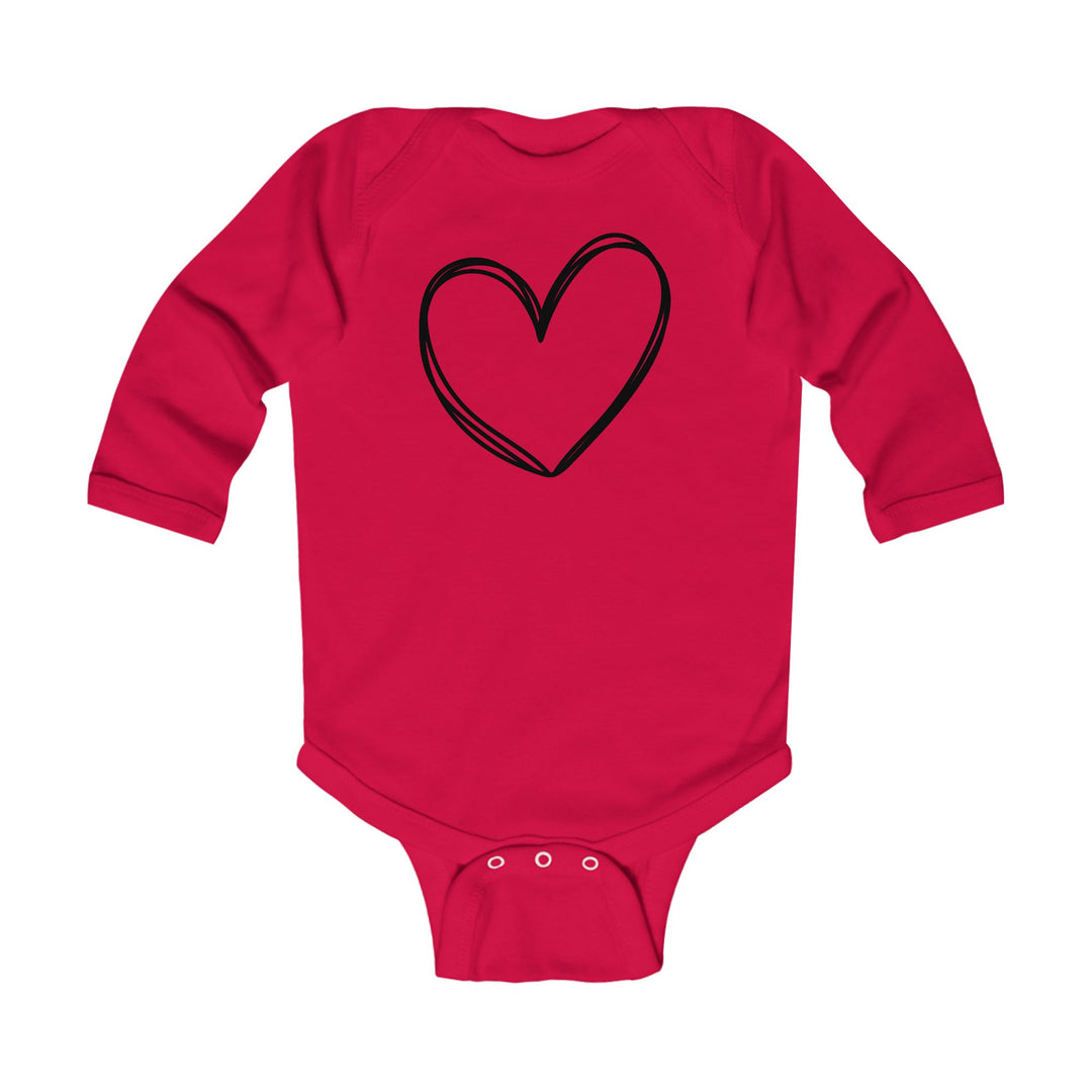 Heart - Infant Long Sleeve Bodysuit