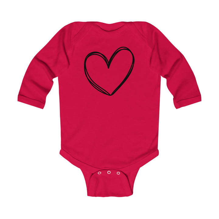 Heart - Infant Long Sleeve Bodysuit