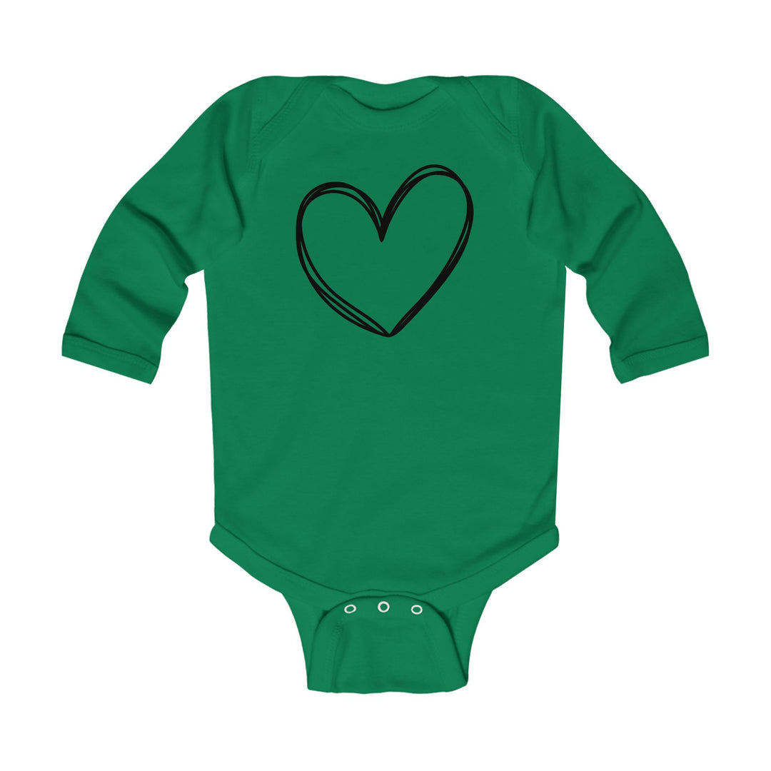 Heart - Infant Long Sleeve Bodysuit