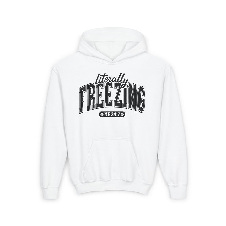 Literally Freezing - Youth Heavy Blend Hooded Sweatshirt