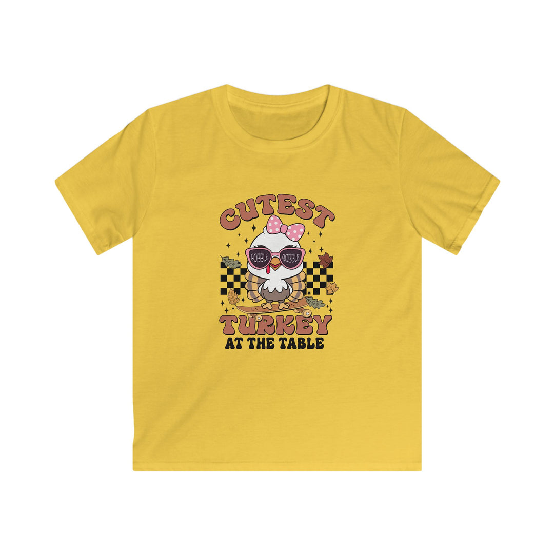 Cutest Turkey Girl - Kids Softstyle Tee