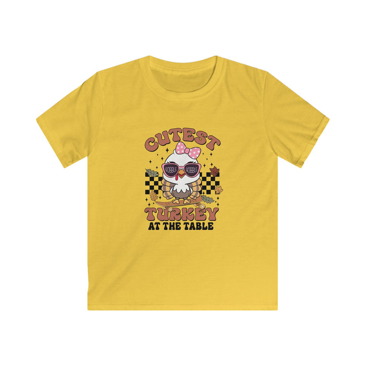 Cutest Turkey Girl - Kids Softstyle Tee