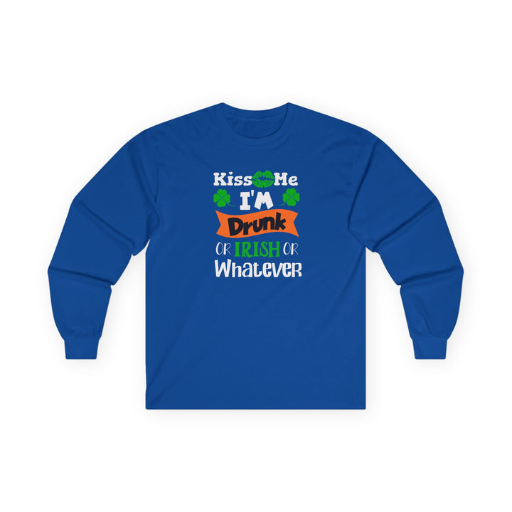 Kiss Me I'm Drunk - Unisex Ultra Cotton Long Sleeve Tee