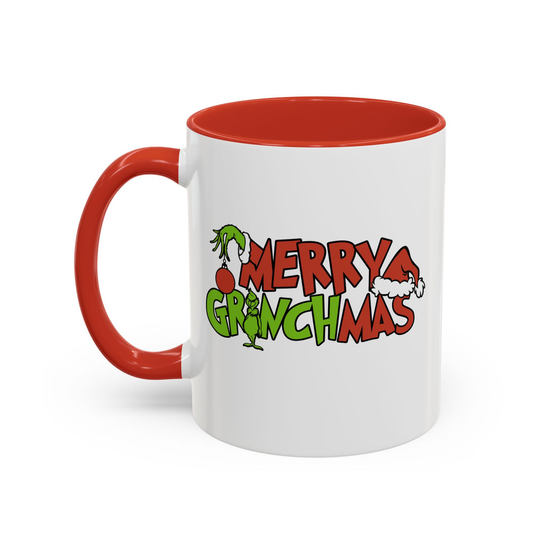 Merry Grinchmas - Accent Coffee Mug (11, 15oz)