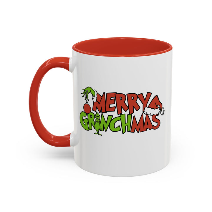 Merry Grinchmas - Accent Coffee Mug (11, 15oz)