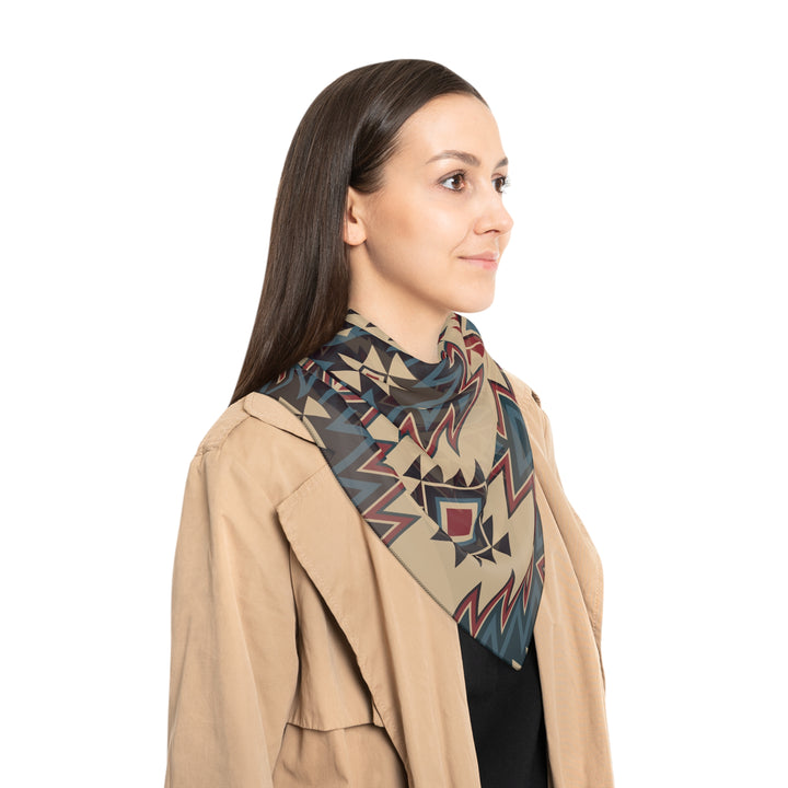 Tribal Indian Tan - Poly Scarf
