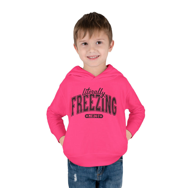 Literally Freezing - Toddler Pullover Fleece Hoodie