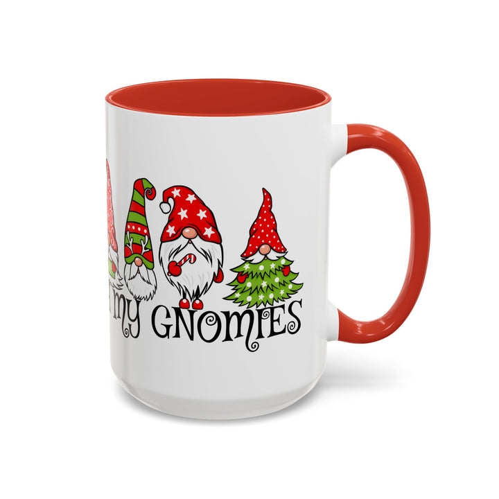 Christmas With My Gnomies - Accent Coffee Mug (11, 15oz)