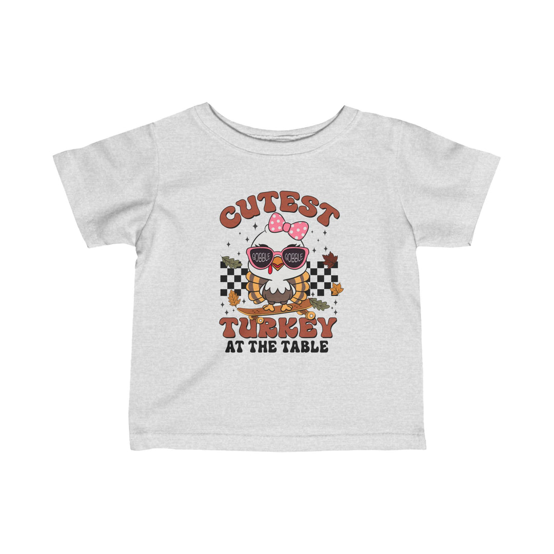 Cutest Turkey  Girls - Infant Fine Jersey Tee