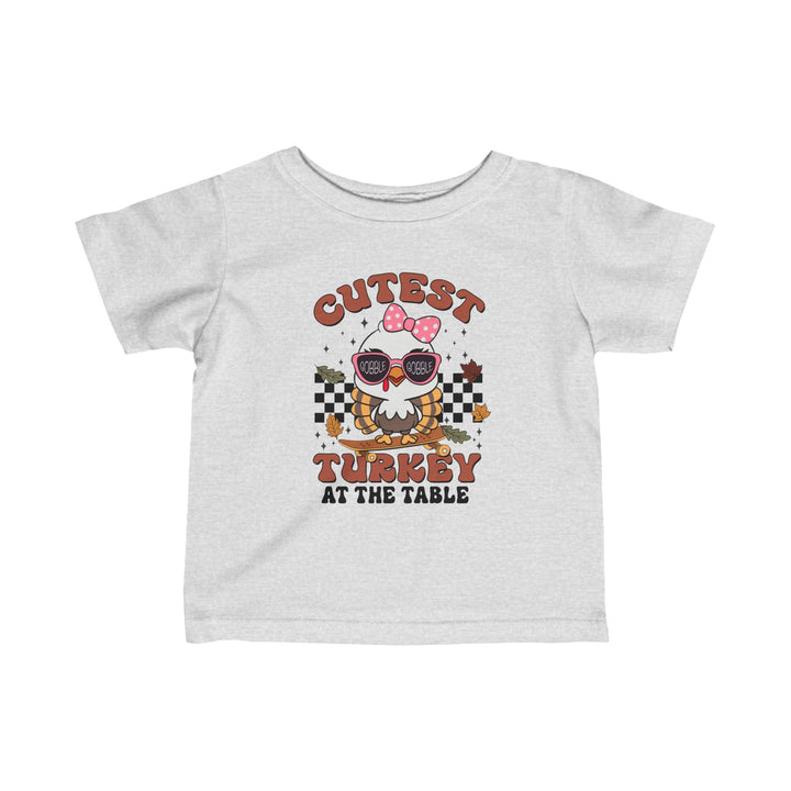 Cutest Turkey  Girls - Infant Fine Jersey Tee