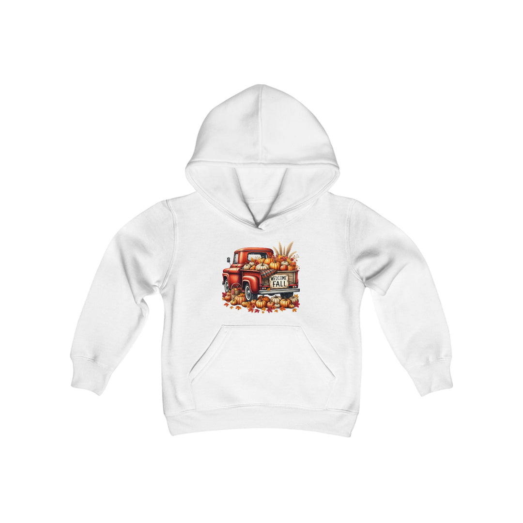 Welcome Fall - Youth Heavy Blend Hooded Sweatshirt