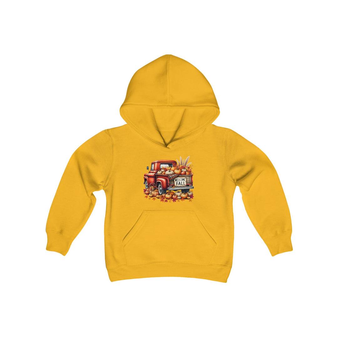 Welcome Fall - Youth Heavy Blend Hooded Sweatshirt