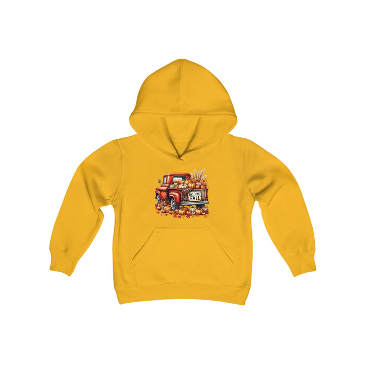 Welcome Fall - Youth Heavy Blend Hooded Sweatshirt