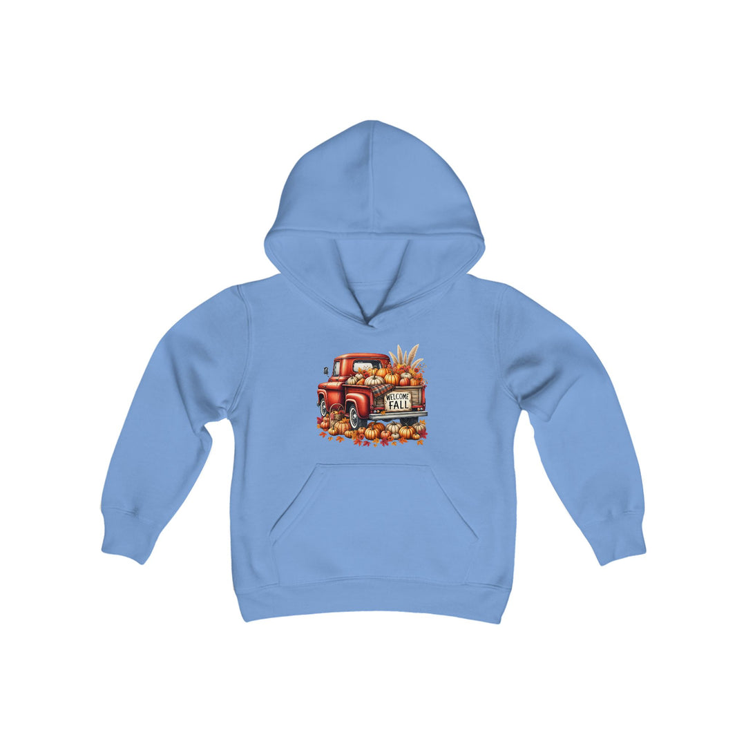 Welcome Fall - Youth Heavy Blend Hooded Sweatshirt