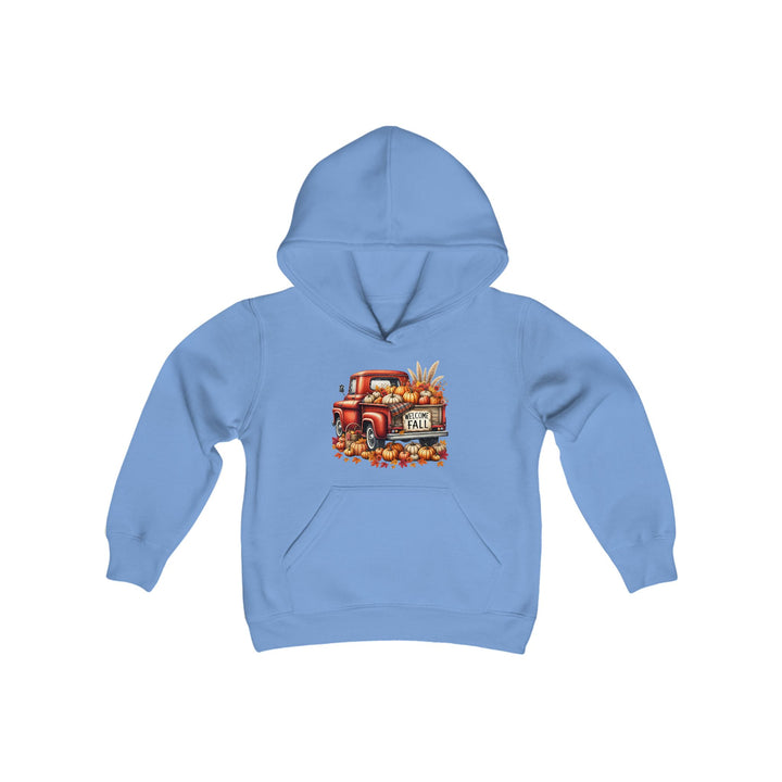 Welcome Fall - Youth Heavy Blend Hooded Sweatshirt