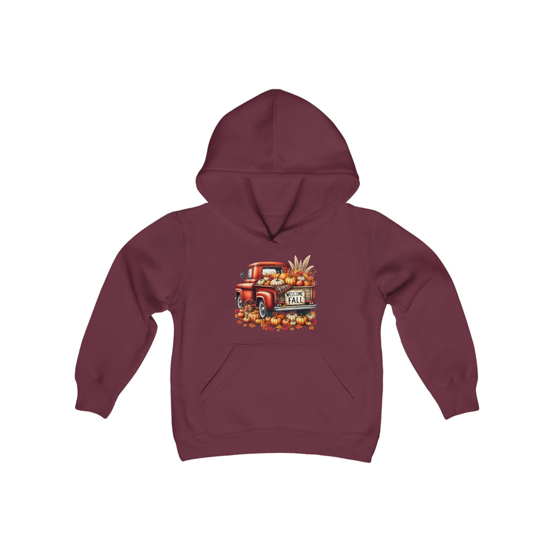 Welcome Fall - Youth Heavy Blend Hooded Sweatshirt
