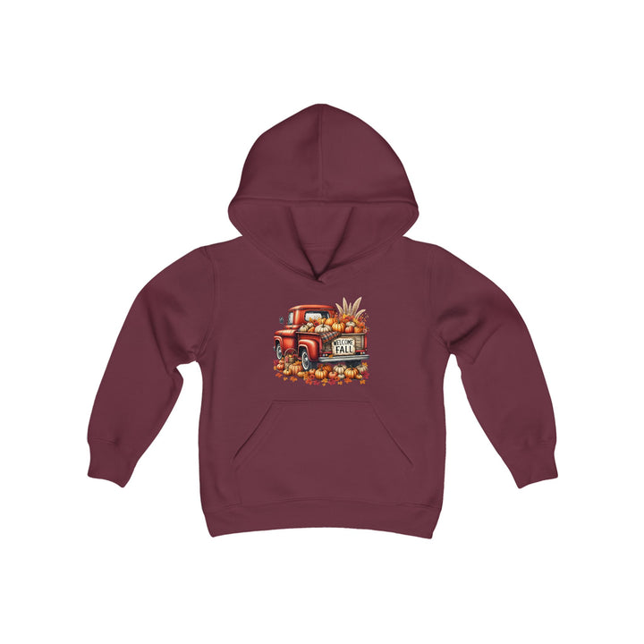 Welcome Fall - Youth Heavy Blend Hooded Sweatshirt