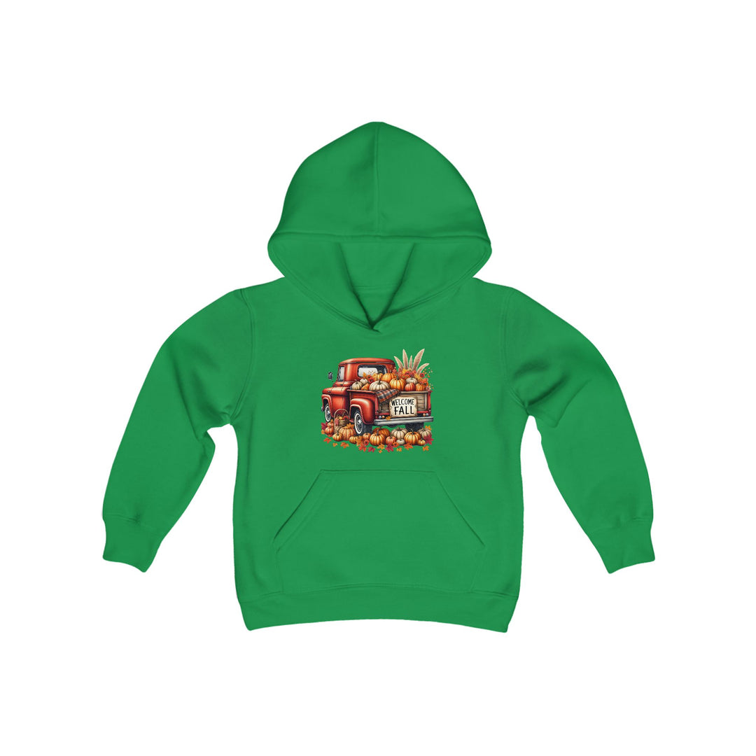 Welcome Fall - Youth Heavy Blend Hooded Sweatshirt