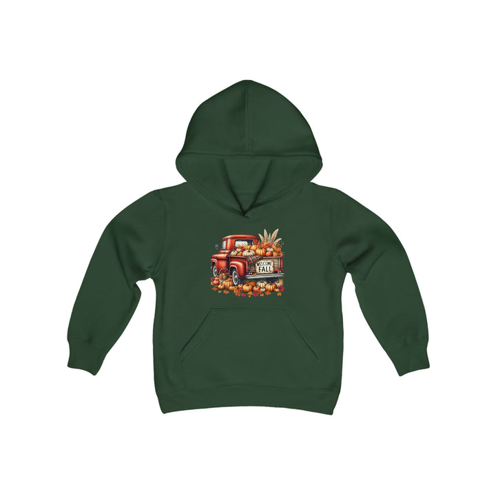 Welcome Fall - Youth Heavy Blend Hooded Sweatshirt