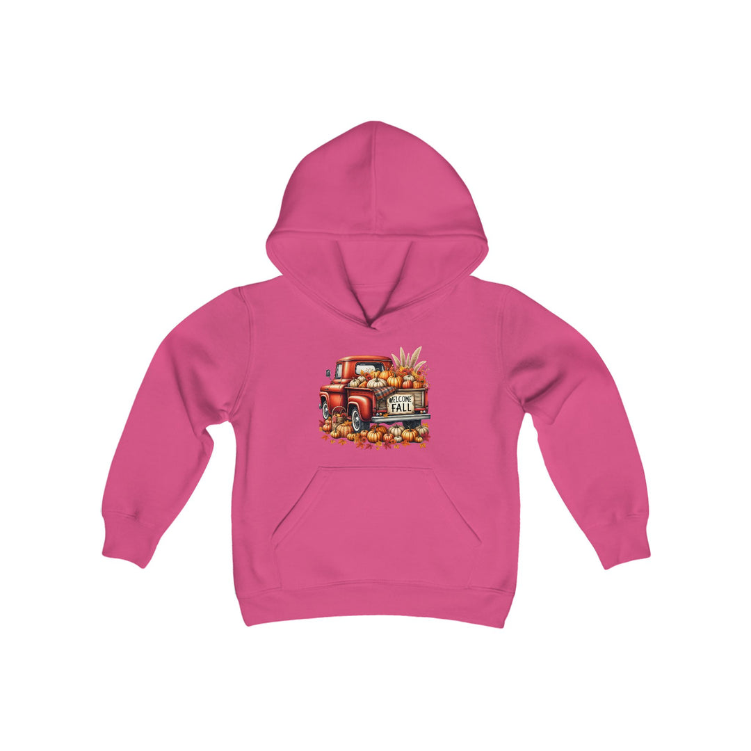 Welcome Fall - Youth Heavy Blend Hooded Sweatshirt