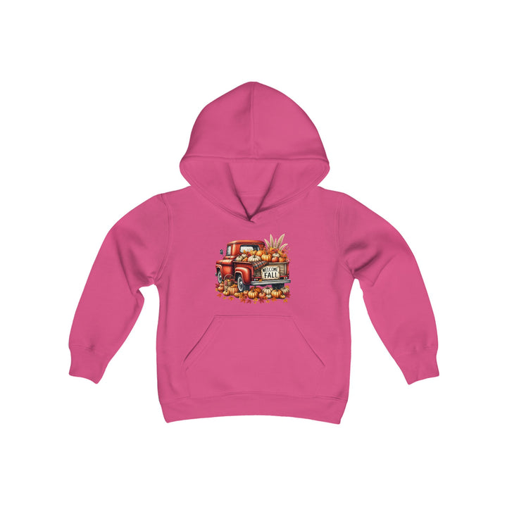 Welcome Fall - Youth Heavy Blend Hooded Sweatshirt