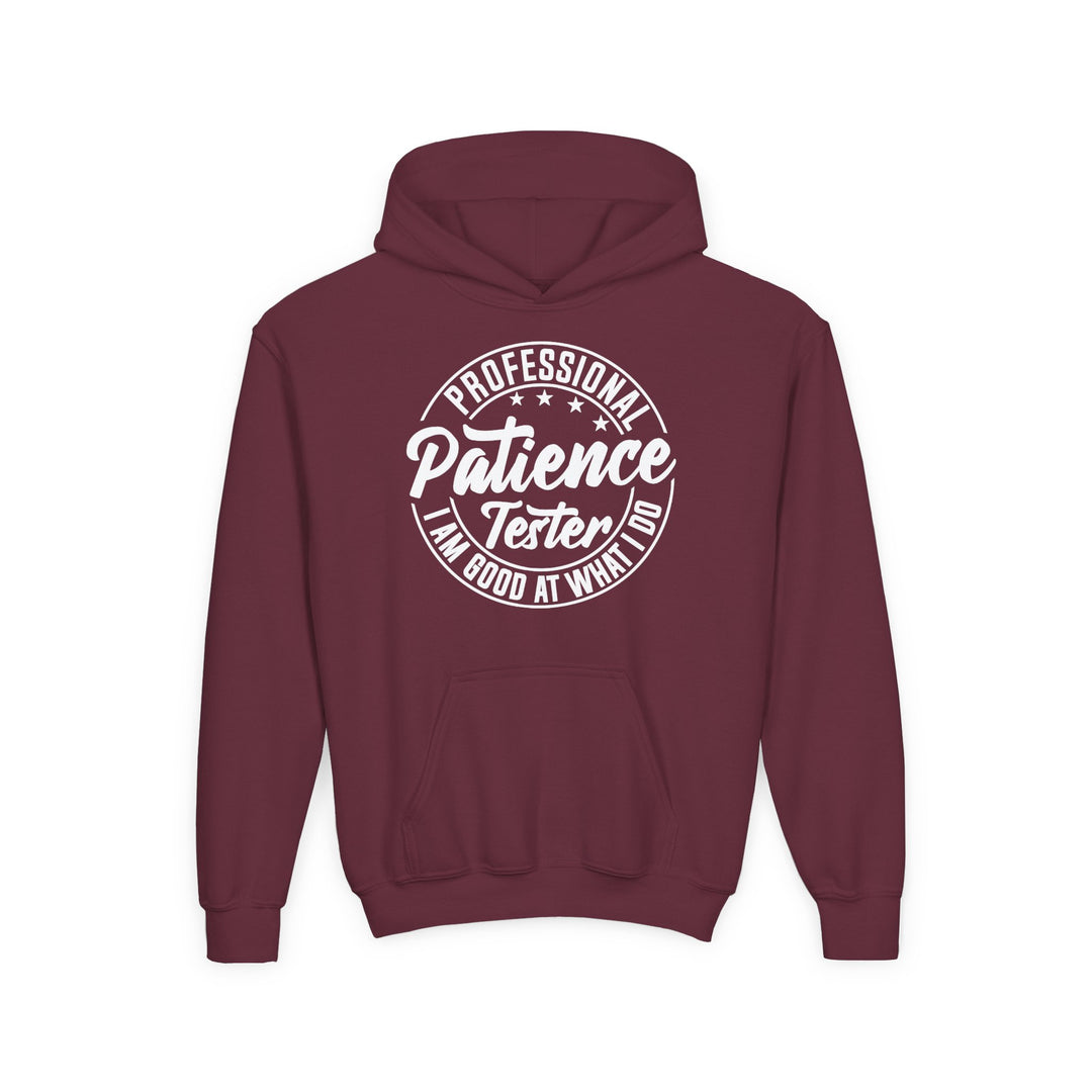 Professional Patience Tester - Youth Heavy Blend Hooded Sweatshirt