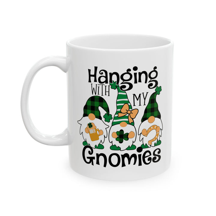 St. Patricks Day Gnomes - Ceramic Mug, (11oz, 15oz)