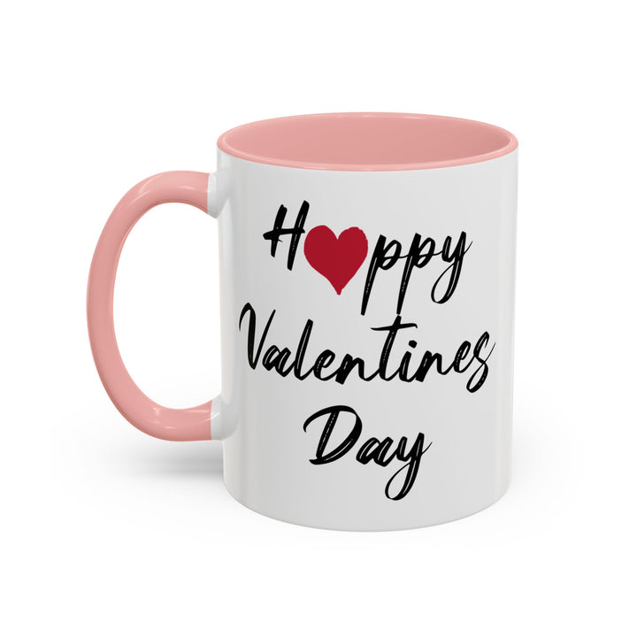 Happy Valentines Day - Accent Coffee Mug (11, 15oz)