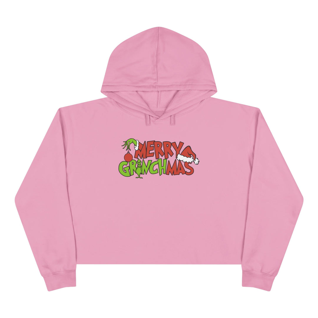 Merry Grinchmas - Crop Hoodie