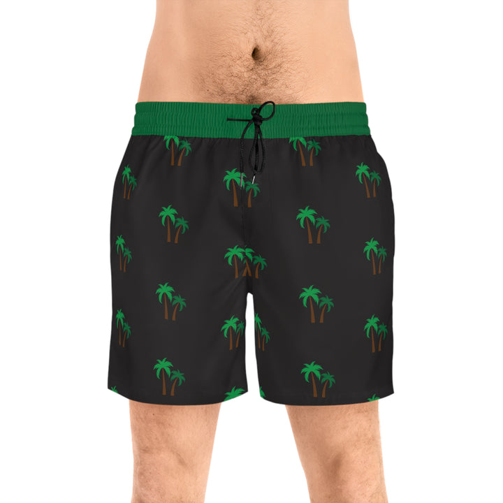 Palm Tree - Men's Mid-Length Swim Shorts (AOP)