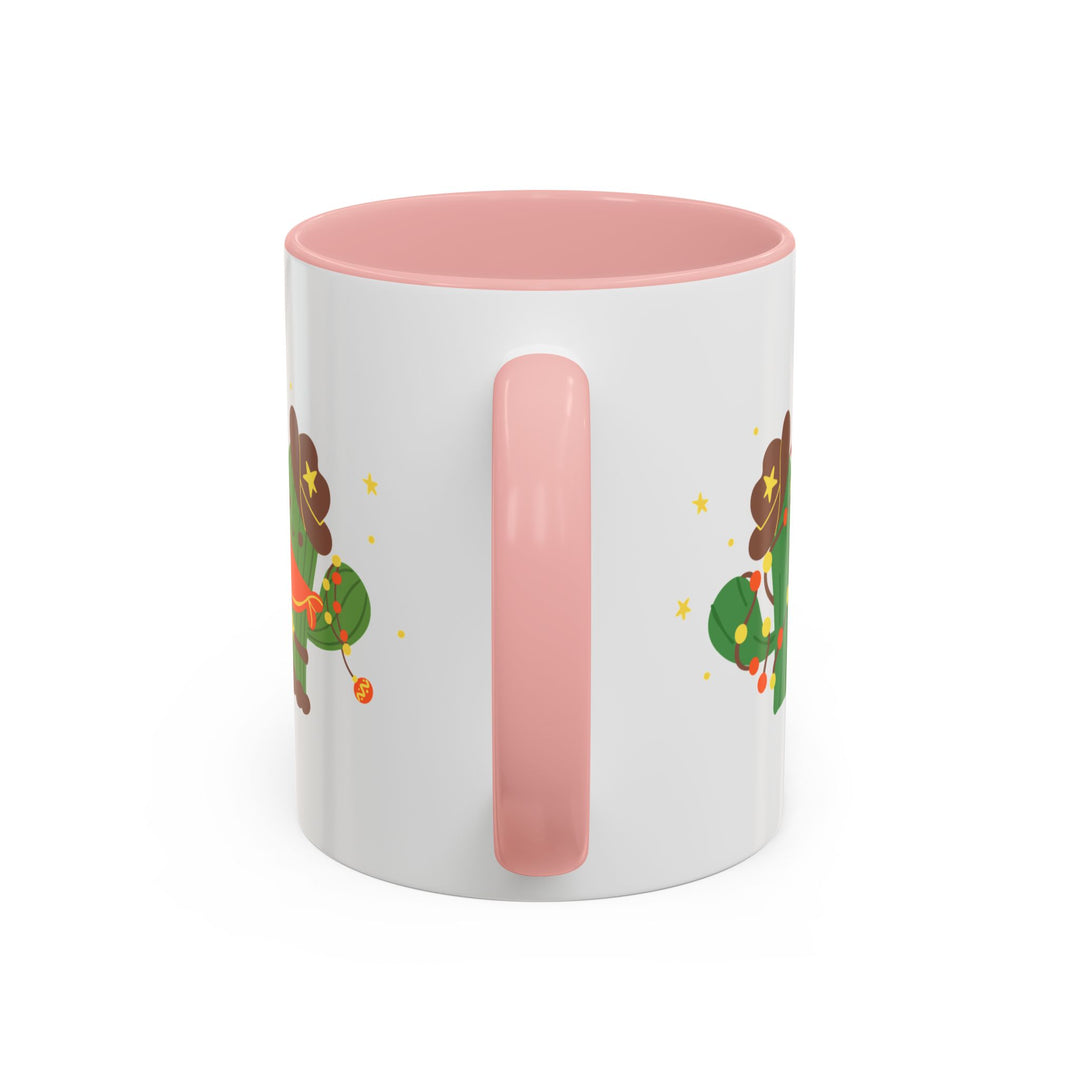 Merry Christmas Cactus -  Accent Coffee Mug (11, 15oz)