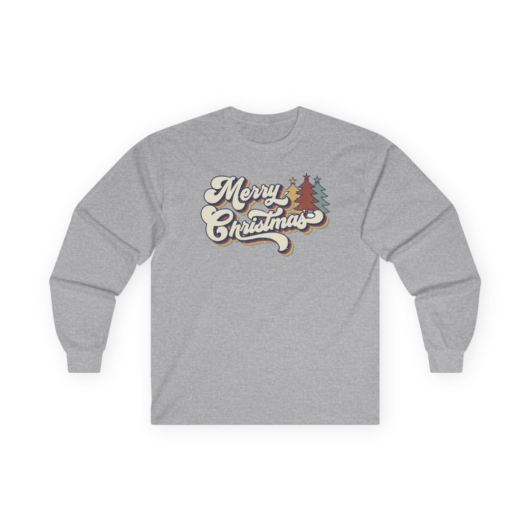 Retro Merry Christmas - Unisex Ultra Cotton Long Sleeve Tee
