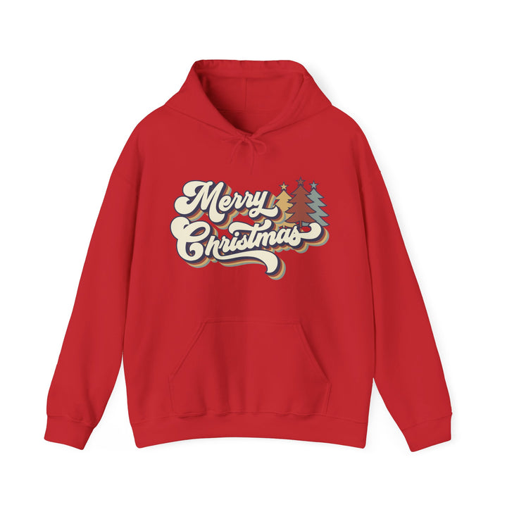 Retro Merry Christmas - Unisex Heavy Blend™ Hooded Sweatshirt
