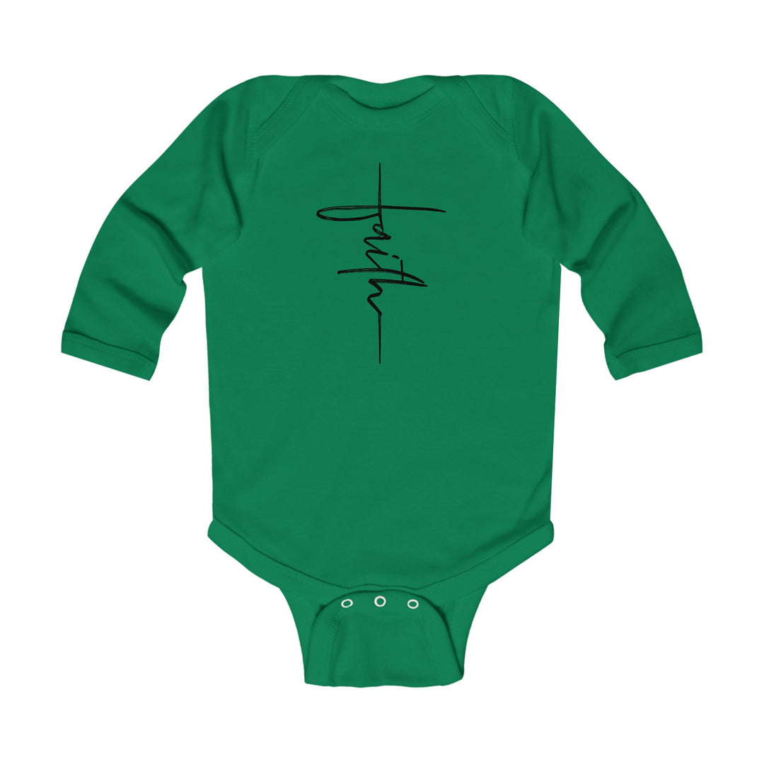 Faith Cross - Infant Long Sleeve Bodysuit