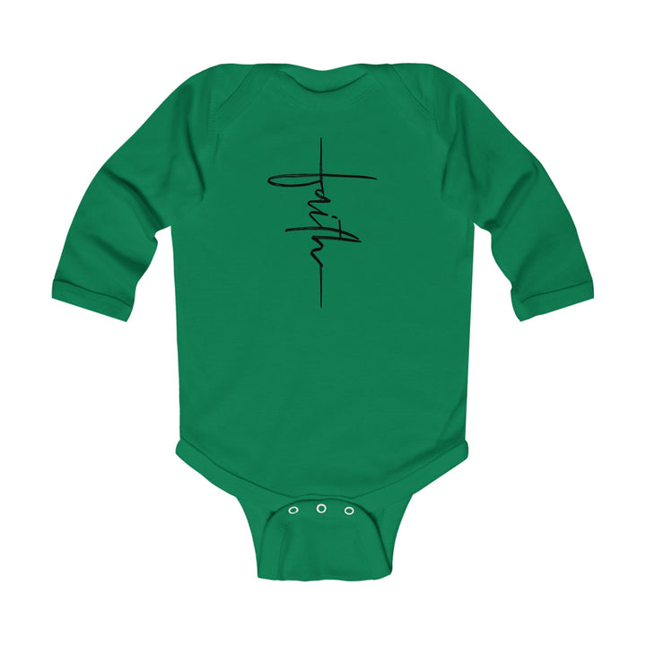 Faith Cross - Infant Long Sleeve Bodysuit